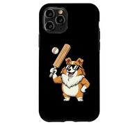 Corgi Baseball Player Dog With Sunglasses Funny Case for iPhone 11 Pro