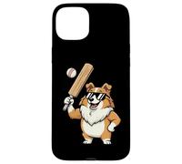 Corgi Baseball Player Dog With Sunglasses Funny Case for iPhone 15 Plus