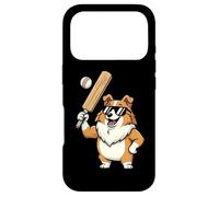 Corgi Baseball Player Dog With Sunglasses Funny Case for iPhone 17 Pro