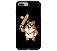 Corgi Baseball Player Dog With Sunglasses Funny Case for iPhone 7 Plus/8 Plus
