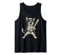 Corgi Baseball Sports Vintage Dog Lover Tank Top