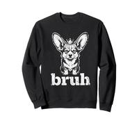 Corgi Bruh Dog King Crown Funny Canine Design Sweatshirt