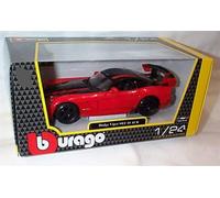 Corgi burago Dodge Viper Srt-10 Coupe 2003 With Red Line Red Black car 1:24 scale diecast model, 22114R-122