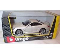 Corgi Burago SL 65 AMG Hard top Pearl White Car 1:24 scale diecast model