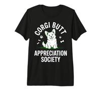 Corgi Butt Appreciation Society Funny Dog Lover Premium T-Shirt