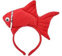 corgi butt Fish Goldfish Marine Life Sea Animal Costume Headband Accessories for Halloween Dress Up (red)