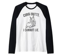 Corgi Butts I Cannot Lie Corgi Mom Funny Dog Butt Owner Gift Raglan Baseball Tee