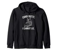 Corgi Butts I Cannot Lie Funny Dog Butt Owner Gift Zip Hoodie