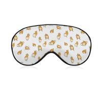 Corgi Butts Unisex Light-Blocking Eye Mask Sleep Mask Suitable for Naps at Home, in The Office, and on Airplanes