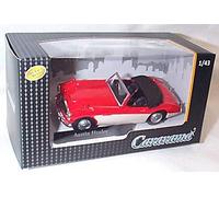 Corgi cararama red/cream open top austin healey car 1:43 scale diecast model