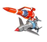 Corgi Diecast Model Cars - CC00902 Thunderbirds F.A.B. Collection Thunderbird 1 and 3 - Classic Aircraft Collectible for Men & Women - Die Cast Vehicle Models for Boys & Thunderbirds Enthusiasts