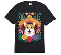 Corgi Cinco De Mayo Comfort Colors Adult Heavyweight T-Shirt
