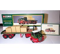 corgi classic eddie stobart bedford S type with flat trailer truck 1.50ish scale limited edition diecast model