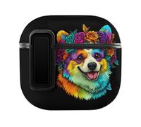 Corgi Colorful Case Compatible with AirPods 4 Hard Earphone Case Protective Cover