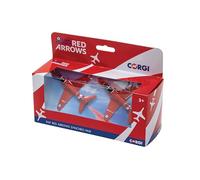 Corgi CS90687 Red Arrows Synchro Pair Twin Pack Model Airplane - Diecast Planes & Aircraft Models for Ages 3+, Die Cast Plane, Toy Airplanes - Gift for Young Aviation Fans, Birthday Gifts for Him
