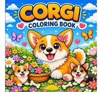corgi cute coloring book