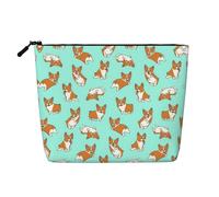 Corgi Cute Dog A Versatile Travel Makeup Bag, Ideal for Daily Routines and Business Journeys