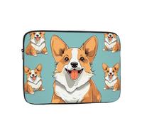 Corgi Cute Dog Laptop Case 13 inch, TSA Laptop Sleeve Shockproof Protective Notebook Case Water Resistant Computer Carrying Cover Briefcase Handbags Men Women Computer Bag