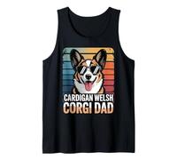 Corgi Dad Cardigan Welsh Corgi Owner Dog Trainer Corgi Tank Top