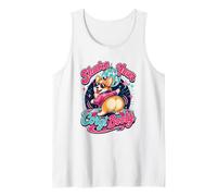 Corgi Dancing, Funny Dog 70s Disco Graphic Tank Top