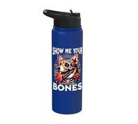 Corgi Dia De Los Muertos Corgi Halloween Corgi Stainless Steel Insulated Water Bottle