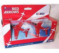 Corgi Diecast CS90687 - Syncro Pair RAF Red Arrows with stand new in box