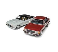 Corgi Diecast Model Cars - CC91991 Ford Capri Mk2 X-Pack, Ford Granada Mk2 2.8i Ghia, Men, Women & Kids Souvenir Gifts from UK - Small Die Cast Toy Car Models for Boys, Gift for Motor Enthusiasts