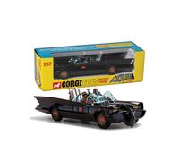 Corgi Diecast Model Cars - RT26701 Batmobile with Batman and Robin - Men & Women Souvenir Gifts from UK - Small Die Cast Toy Car Models for Boys, Gif