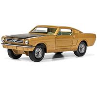 Corgi Diecast Model Cars - RT32001 Ford Mustang Fastback 2+2 - Gold & Black - Men, Women & Kids Souvenir Gifts from UK - Small Die Cast Toy Car Models for Boys, Gift for Motor Enthusiasts