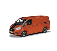 Corgi Diecast Model Cars - VA15101 Ford Transit Custom Sport - Orange Glow - Men & Women Souvenir Gifts from UK - Small Die Cast Toy Car Models for Ages 14+, Gift for Motor Enthusiasts