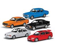 Corgi Diecast Model Cars - VC01501 Ultimate Ford Escort RS Collection - Men, Women & Kids Souvenir Gifts from UK - Small Die Cast Toy Car Models for Boys, Gift for Motor Enthusiasts