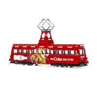 Corgi Diecast Model Vehicles - CC44013 Coca Cola Single Decker Tram - Open Happiness - Men & Women Souvenir Gifts from UK - Small Die Cast Toy Car Models for Boys, Gift for Motor Enthusiasts