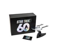 Corgi Diecast Spaceships CC96610S Star Trek - USS Enterprise NCC-1701 | 60th Anniversary Limited Edition Chrome Plated, Spaceship Toy Model, Collectible Space Toys for Adults