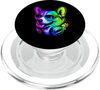 Corgi DJ Headphones Retro Music Dog Lover PopSockets PopGrip for MagSafe