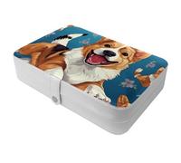 Corgi Dog-244 Travel Jewelry Box - Your Portable Treasure Chest for Rings,Earrings,Necklaces.Great Gift for Women Who Love to Travel - Large Organizer Case - 1 Pack