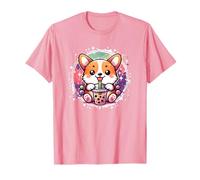 Corgi Dog Boba Tea Bubble Tea Kawaii Anime Corgi Dog Kawaii T-Shirt