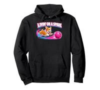 Corgi Dog Bowling Livin' On A Spare Bowler Pullover Hoodie