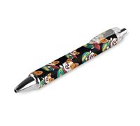 Corgi Dog Earth Warrior Retractable Roller Ballpoint Pens Blue Ink 0.5mm Fine Point Writing Pen Office Supplies 1 Pcs pattern 2951
