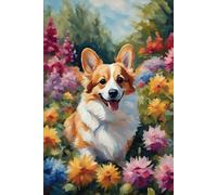 Corgi Dog Gifts: 108 Lined Page Notebook With Corgi Graphic On Every Page, Journal, Diary, Artistic, 6x9 Inches