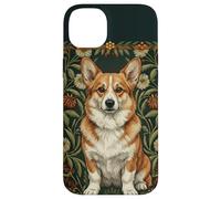 Corgi Dog in the style of William Morris Arts Case for iPhone 14 Plus