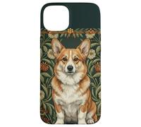 Corgi Dog in the style of William Morris Arts Case for iPhone 15 Plus
