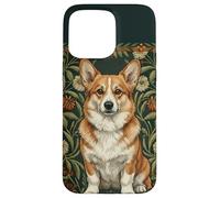 Corgi Dog in the style of William Morris Arts Case for iPhone 15 Pro Max