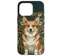 Corgi Dog in the style of William Morris Arts Case for iPhone 16 Pro