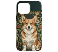 Corgi Dog in the style of William Morris Arts Case for iPhone 16 Pro Max