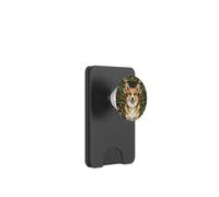 Corgi Dog in the style of William Morris Arts PopSockets PopWallet for MagSafe