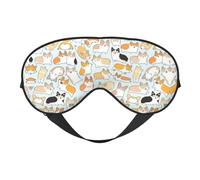 Corgi Dog Print Eye Mask for Sleeping Light Blocking,Soft Breathable Eye Mask,Adult Party Eyeshade Favors