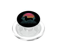 Corgi Dog Vintage Retro 80s Vaporwave Aesthetic Puppy Lover PopSockets PopGrip for MagSafe