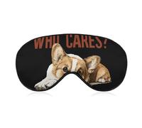 Corgi Dog Who Cares Sleep Eye Mask Night Shade Cover Soft Adjustable for Travel Naps