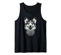 Corgi Dog with Ruth Bader Ginsburg Collar RBG Tank Top