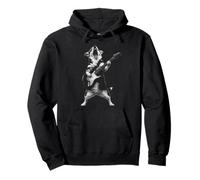 Corgi Electric Guitar Rock Dog Musician Art Gift Pullover Hoodie